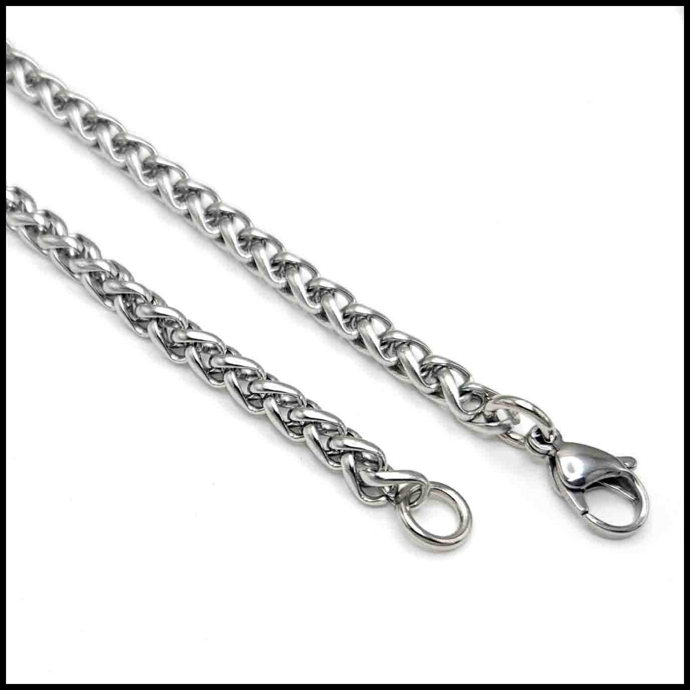 Men s Stainless Steel Wheat Chain Classic Designs